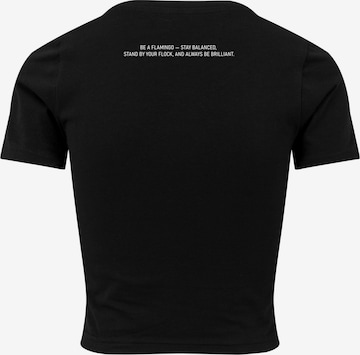 T-shirt 'Flamingo' Merchcode en noir