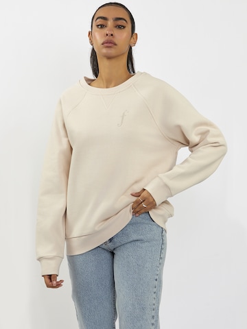 FRESHLIONS Pullover i overstørrelse i beige: forside