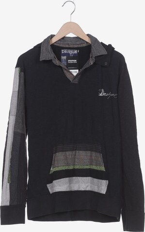 Desigual Sweatshirt & Zip-Up Hoodie in XL in Black: front