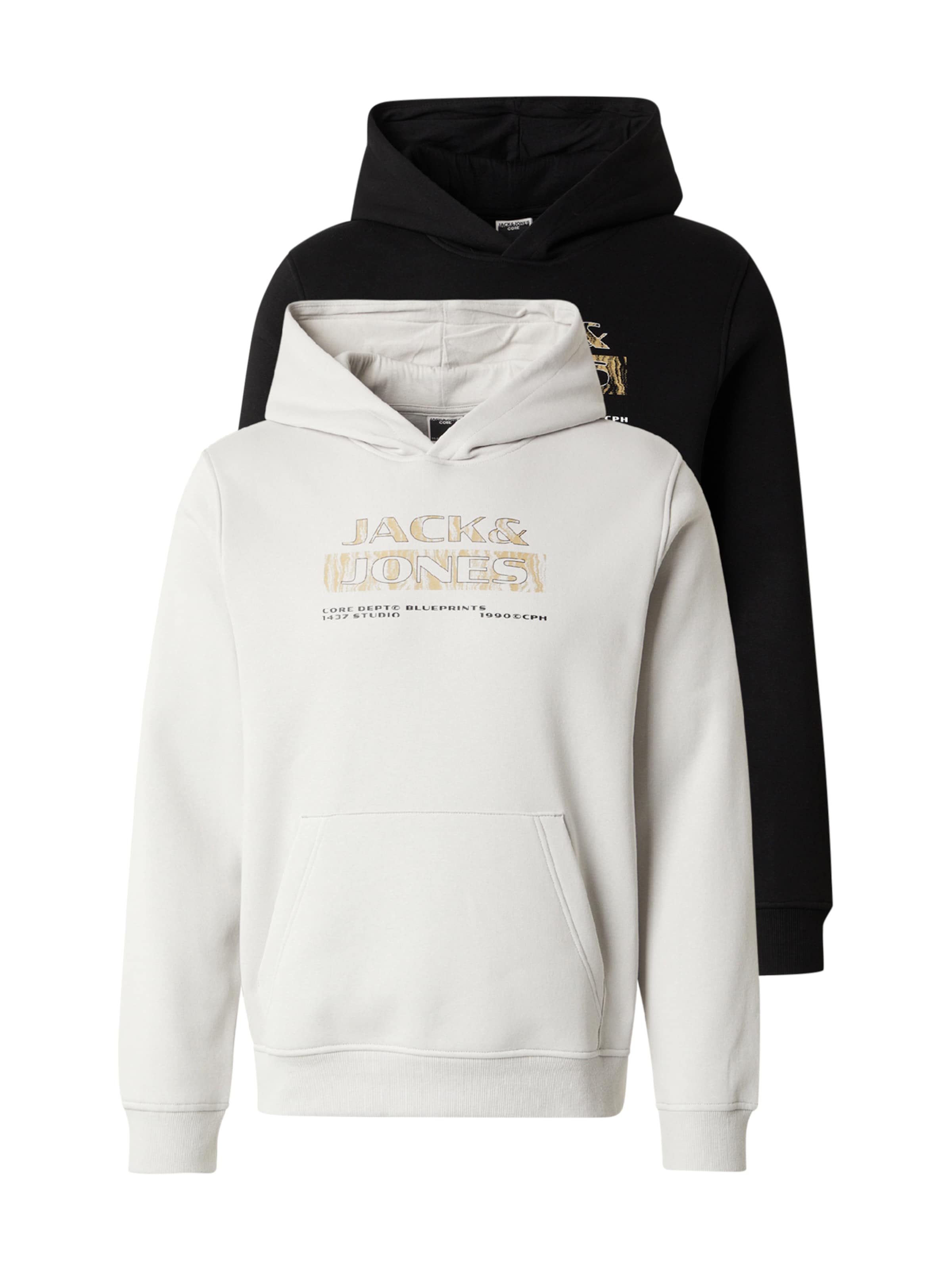 Bluză de molton 'JCOSTANCE' de la JACK & JONES pe gri: față