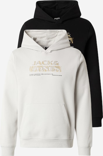 JACK & JONES Sweater majica 'JCOSTANCE' u narančasto žuta / siva / crna, Pregled proizvoda