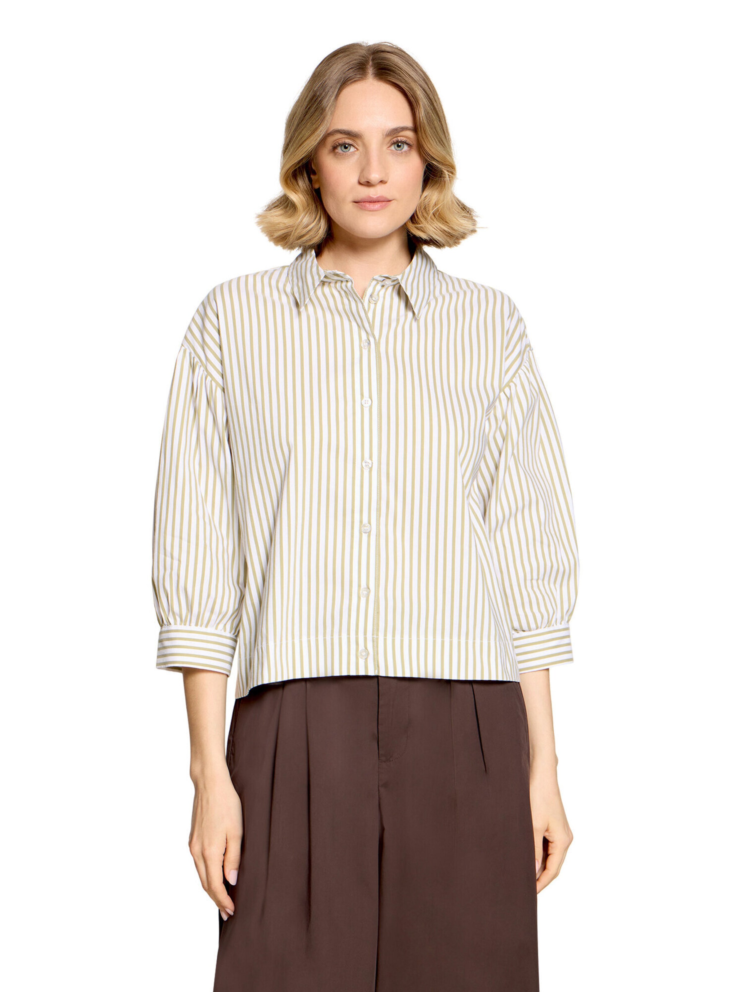 Cartoon Blouse in Wit: voorkant