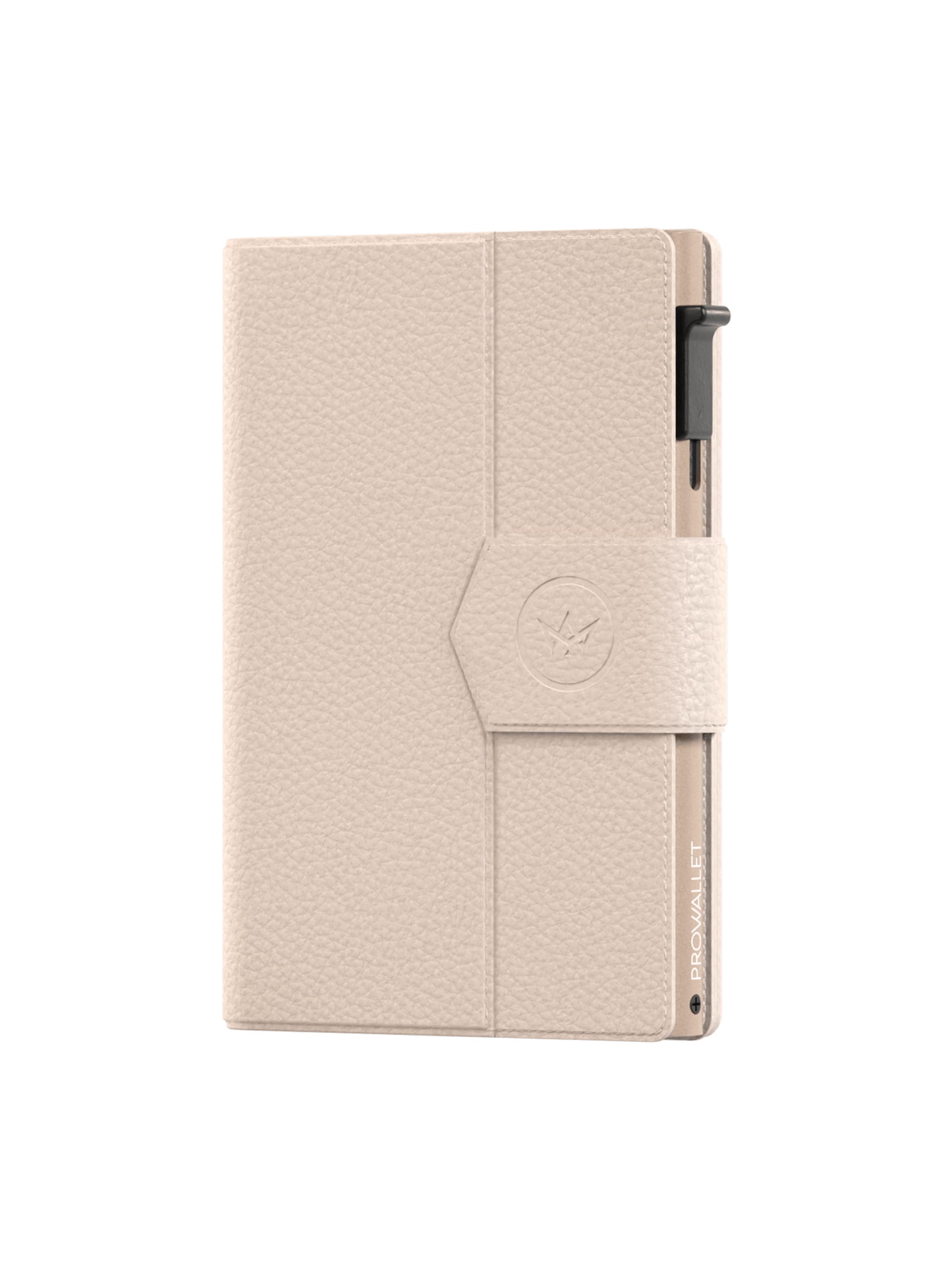Prowallet Wallet 'Pasjeshouder Plus Pebble' in Beige