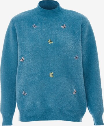 Pull-over Poomi en bleu : devant