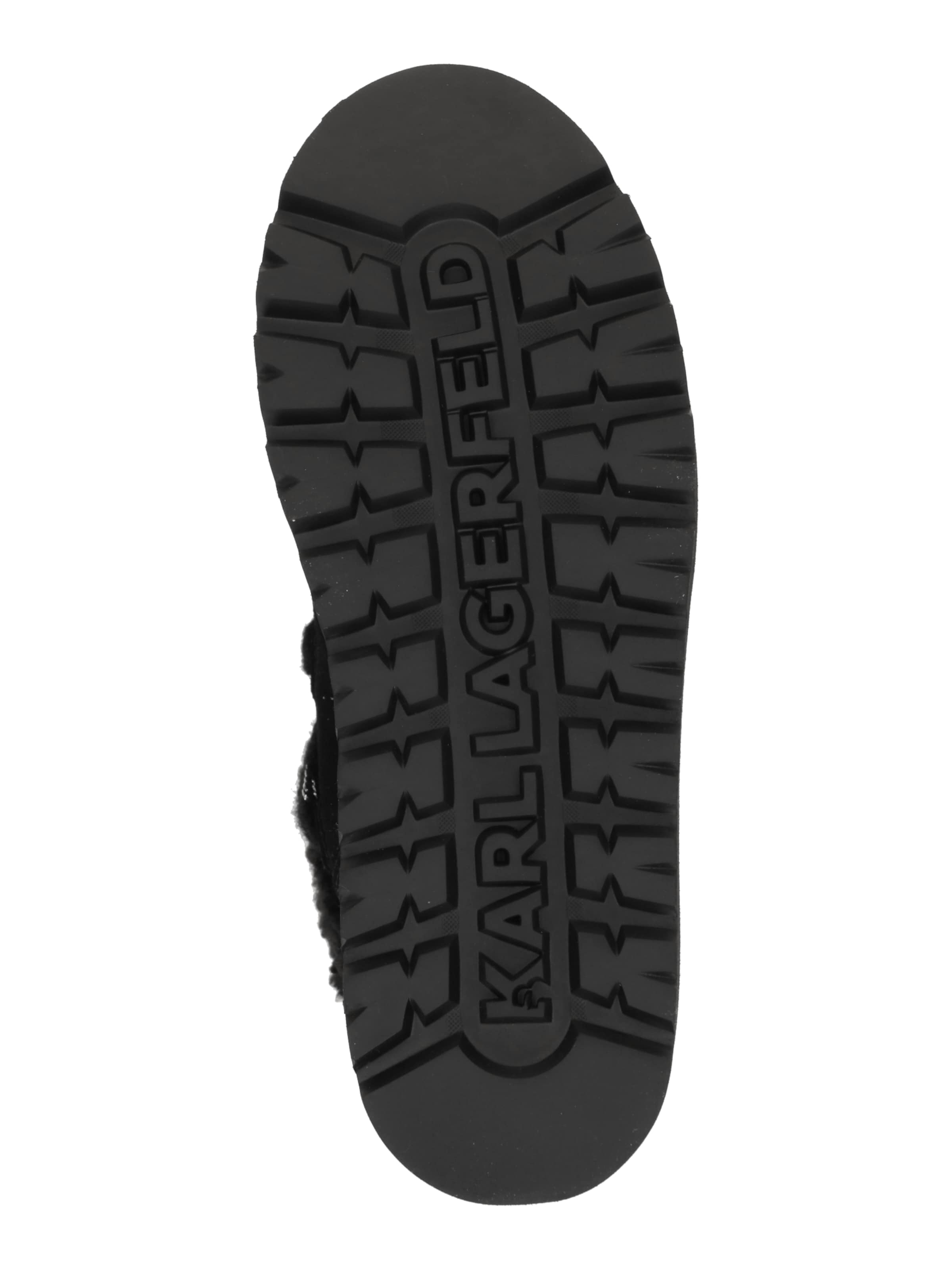 Karl Lagerfeld Μποτάκι με κορδόνια σε μαύρο