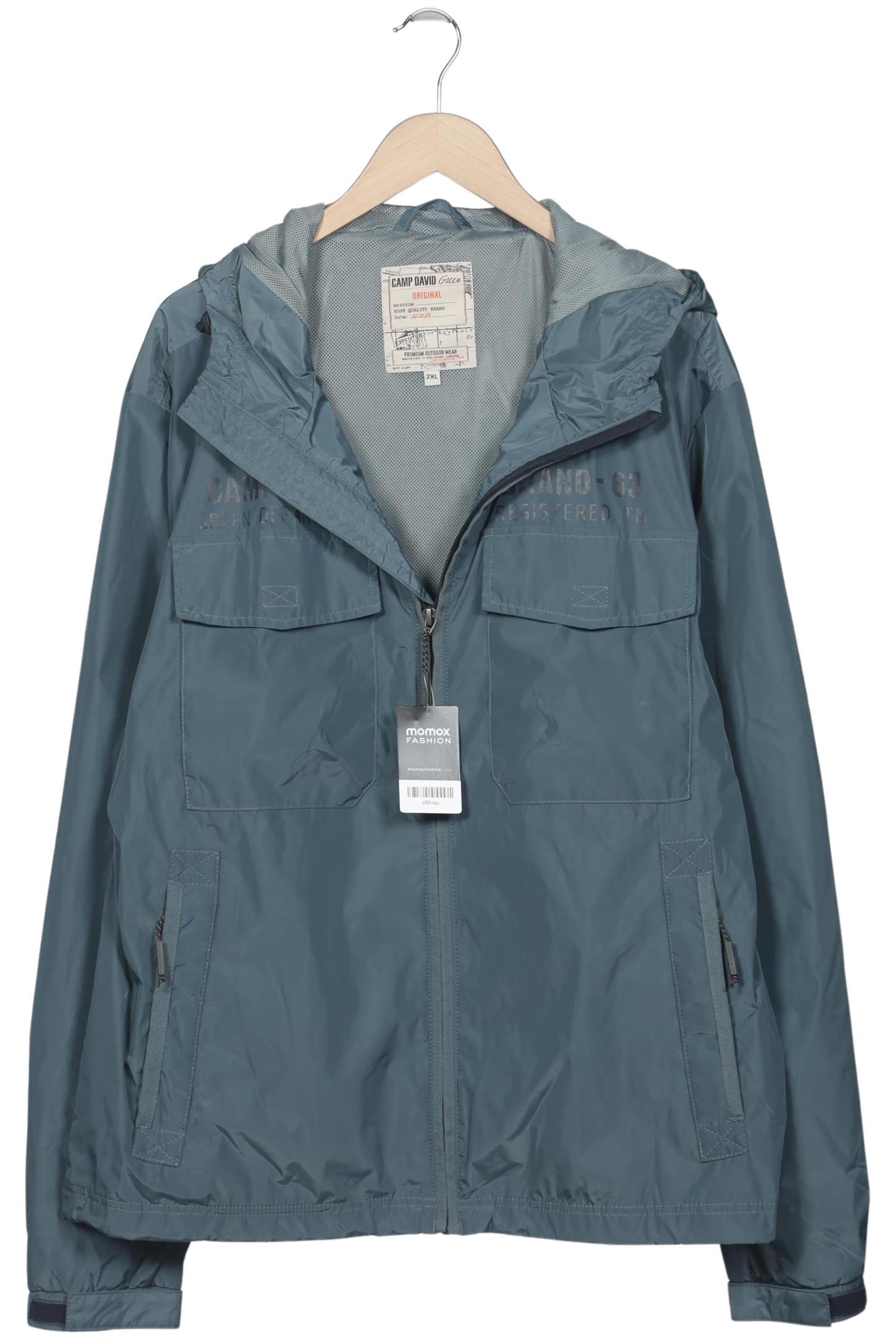 CAMP DAVID Jacket & Coat in XXL in Blue: front