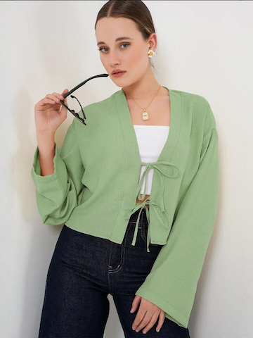 Bigdart Kimono in Groen: voorkant