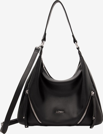 Sac bandoulière 'Priscilla' L.CREDI en noir : devant