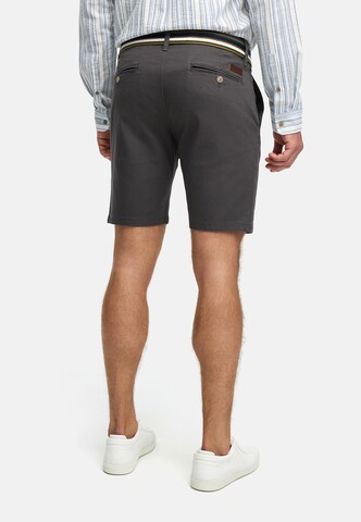 INDICODE JEANS Regular Trousers 'Thews' in Grey