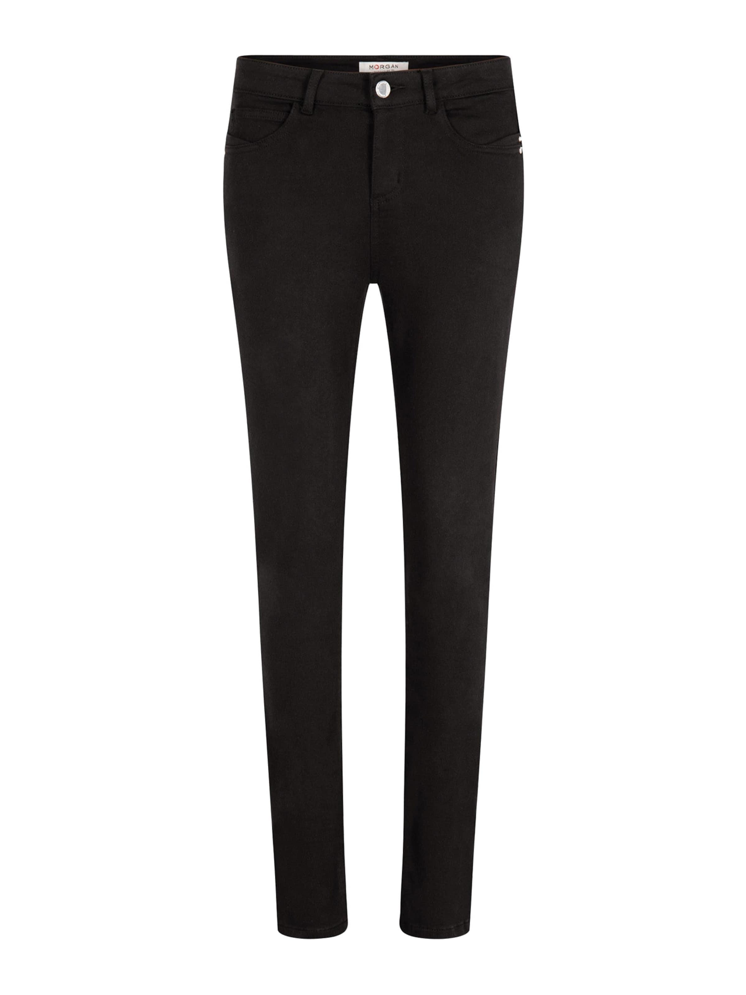 Morgan Slim fit Trousers in Black: front
