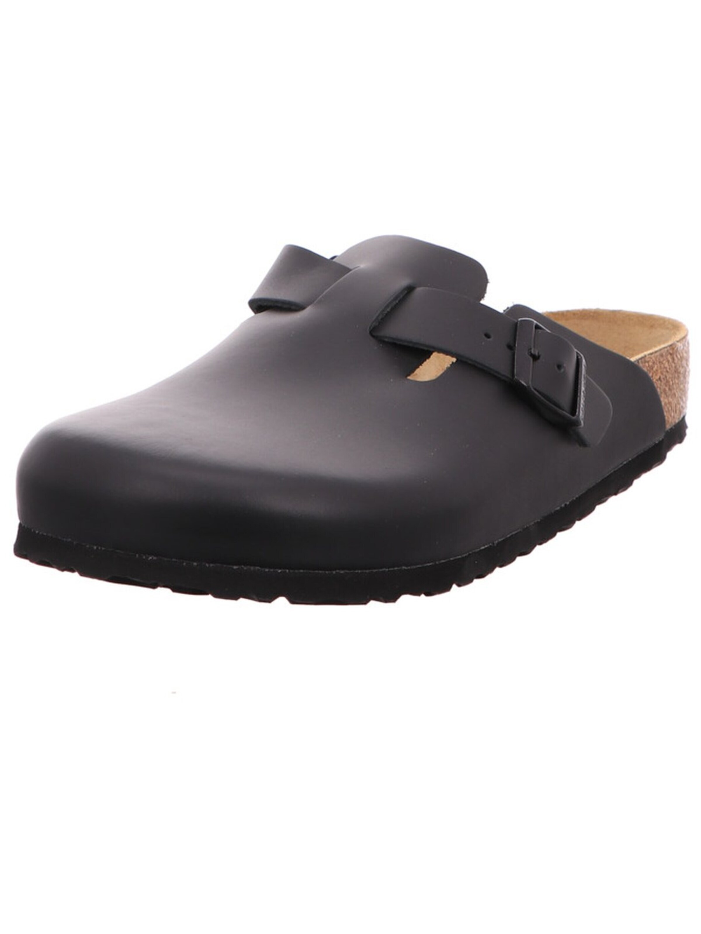 Mule 'Pantolette Herren 60191 Echtleder in schwarz' BIRKENSTOCK en noir : devant