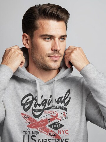 Neverless Sweatshirt 'Airstrike Spitfire' in Grey