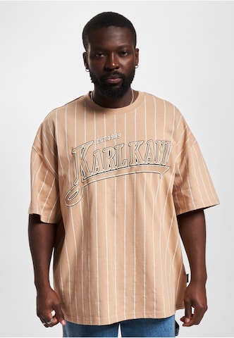 T-Shirt Karl Kani en beige : devant