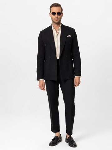 Coupe regular Veste de costume Antioch en noir