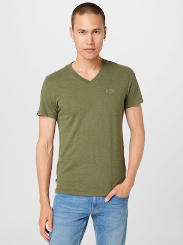 Superdry Shirt in Groen: voorkant