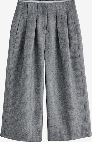 pilka Next Plačios klešnės Klostuotos kelnės: priekis