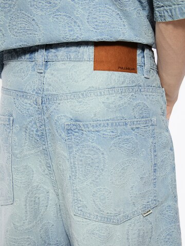 Pull&Bear Comfort fit Button Up Shirt in Blue