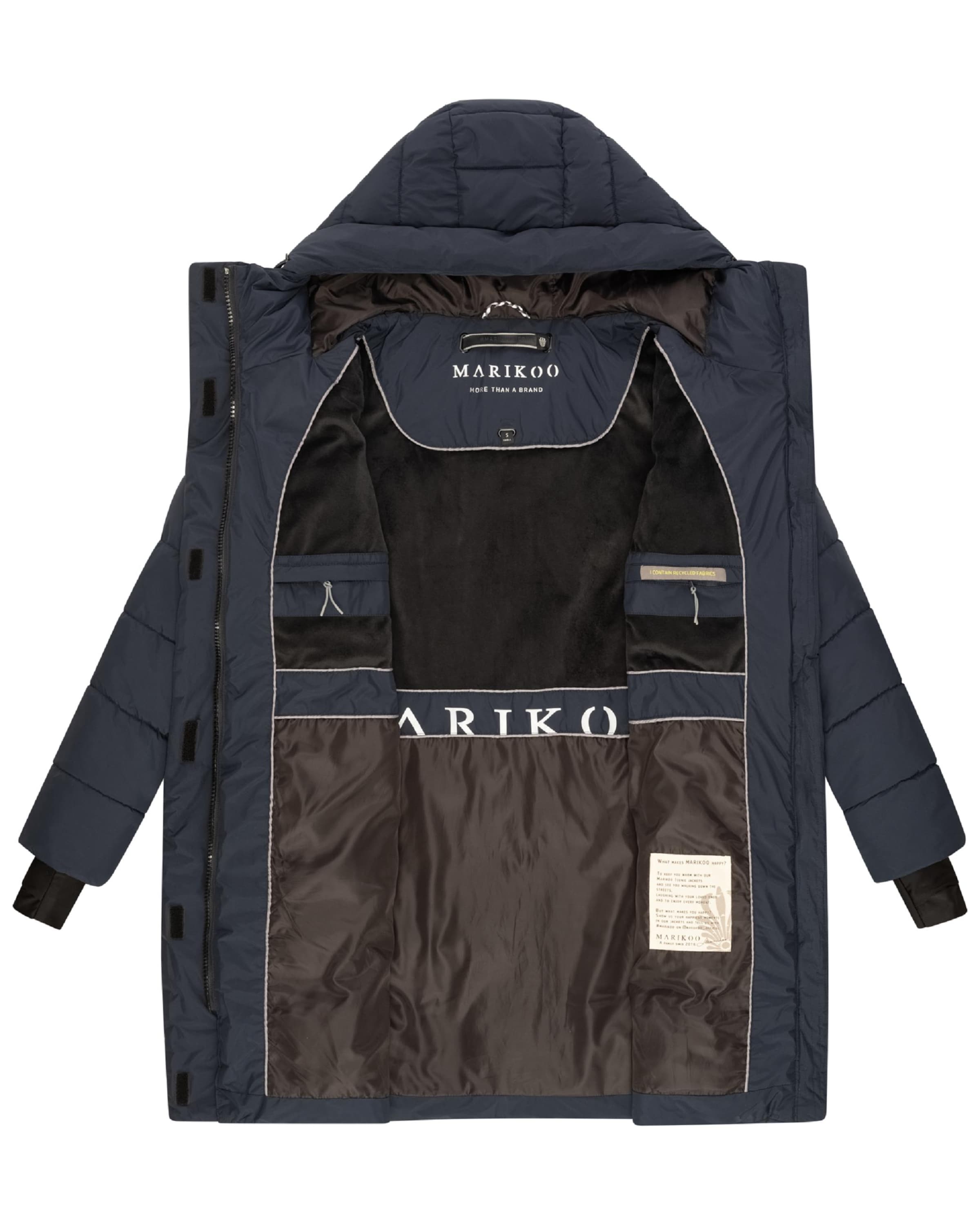 MARIKOO Зимнее пальто 'Kaituu XVI' в Синий