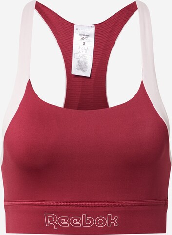 Bustino Reggiseno sportivo di Reebok in rosso: frontale