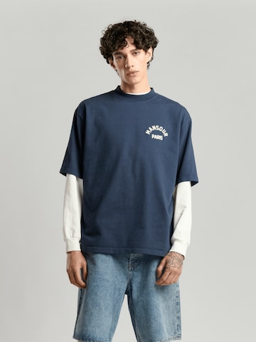 Mansour Shirt 'Paris College T-shirt' in Blau: Vorderseite