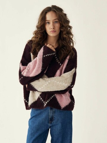 Pull-over ' Lai ' Noella en mélange de couleurs