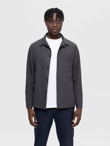 SELECTED HOMME Comfort fit Between-Season Jacket 'ROBERT' in Grey: front