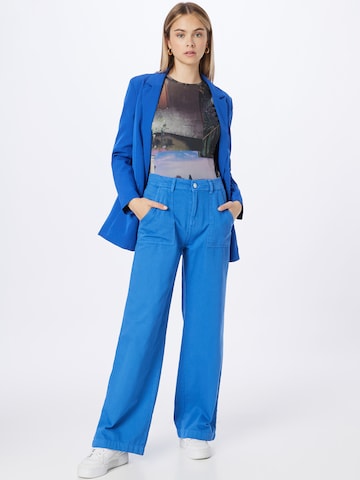 Tally Weijl Wide Leg Hose in Blau