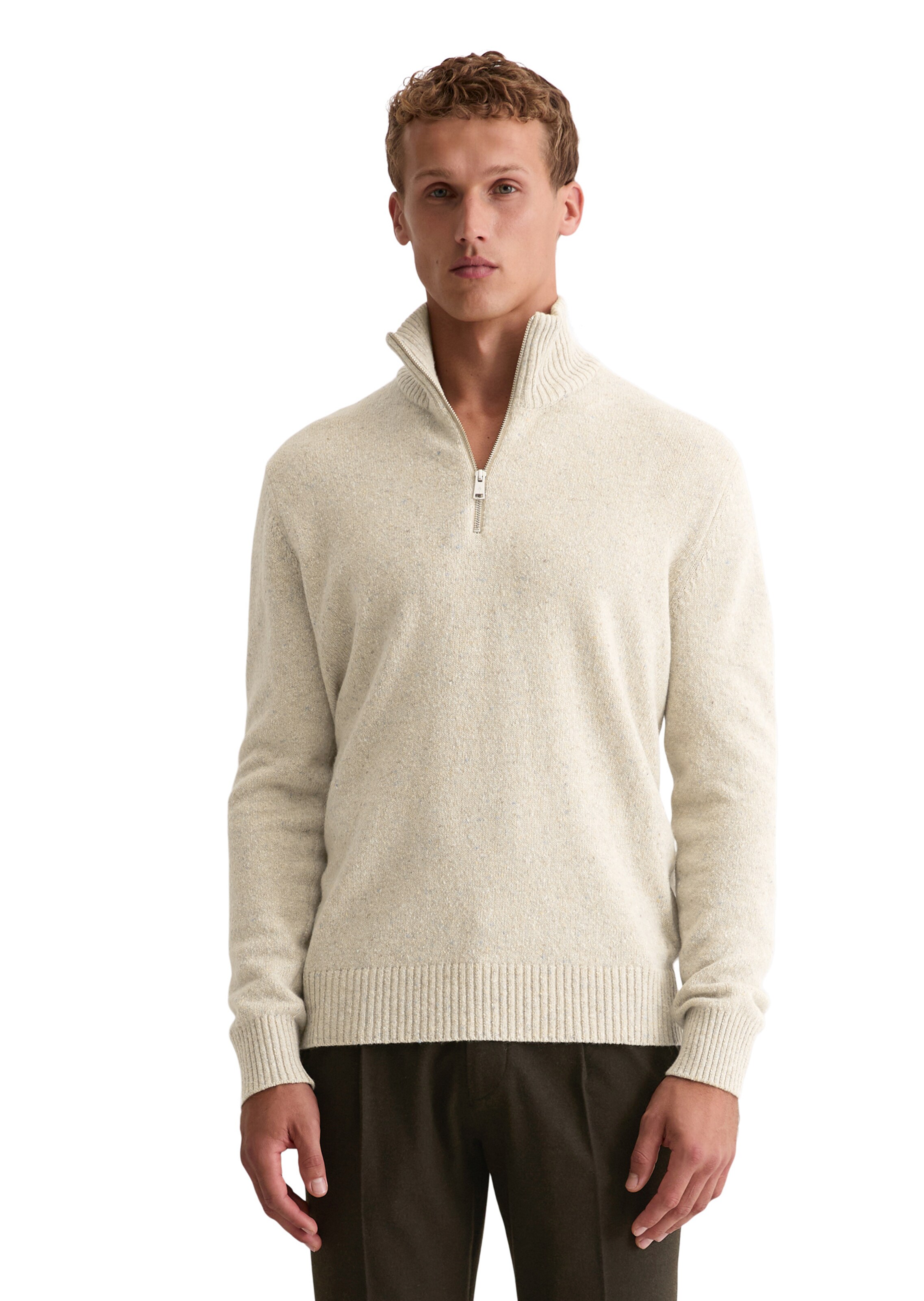 Marc O'Polo Sweater in Beige: front