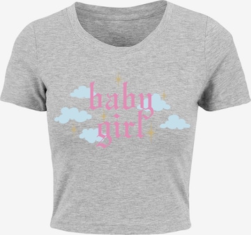 Mister Tee Tričko 'Baby Girl' – šedá: přední strana