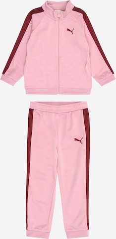 Tuta da jogging 'MINICATS T7 ALWAYS ON' di PUMA in rosa: frontale