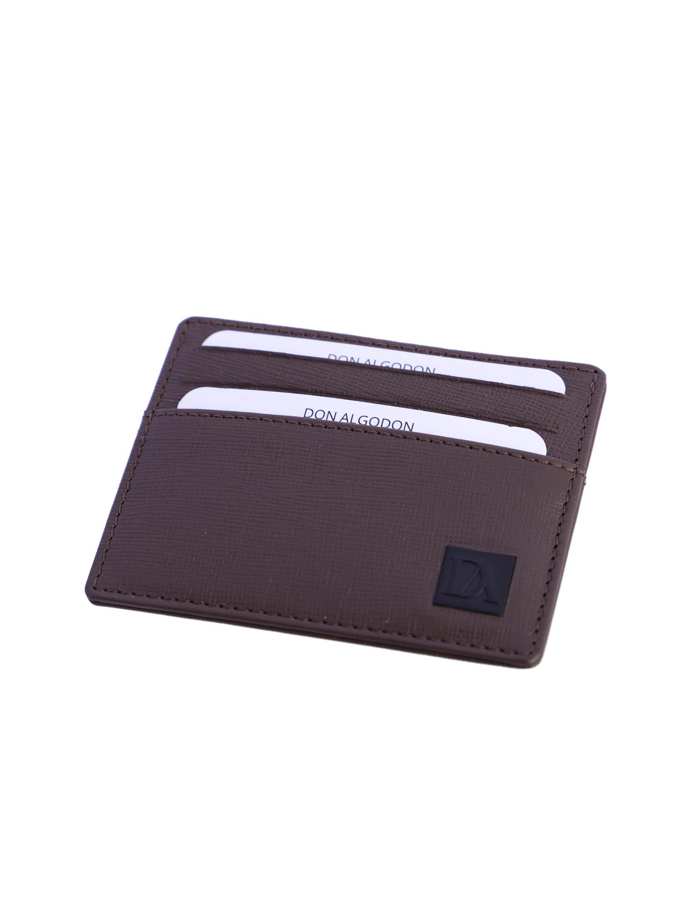 Don Algodon - Cartera 'Tarjetero para hombre Marco de piel con protección RFID' en marrón