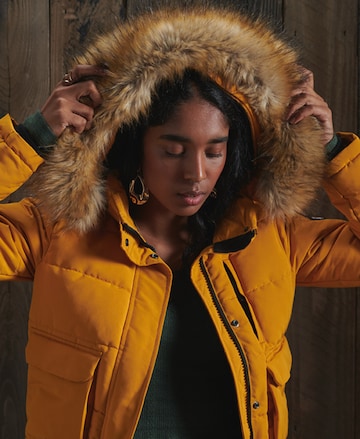 Superdry Winter Jacket 'EVEREST BOMBER' in Yellow