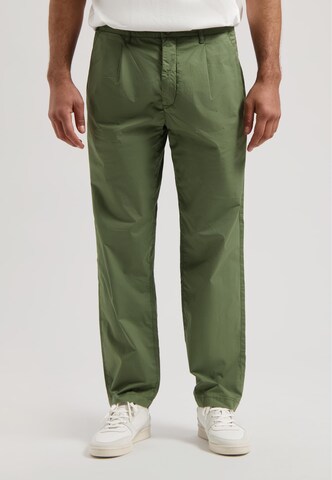 Dstrezzed Loose fit Pleat-Front Pants 'Henry' in Green: front