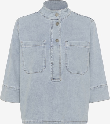 My Essential Wardrobe Blouse in Blauw: voorkant