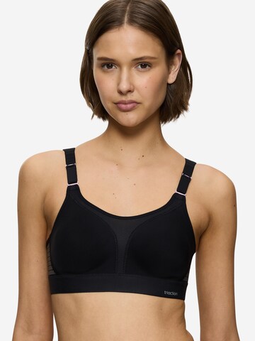 Triumph Triaction Minimiser Bra 'Extreme Lite' in Black: front