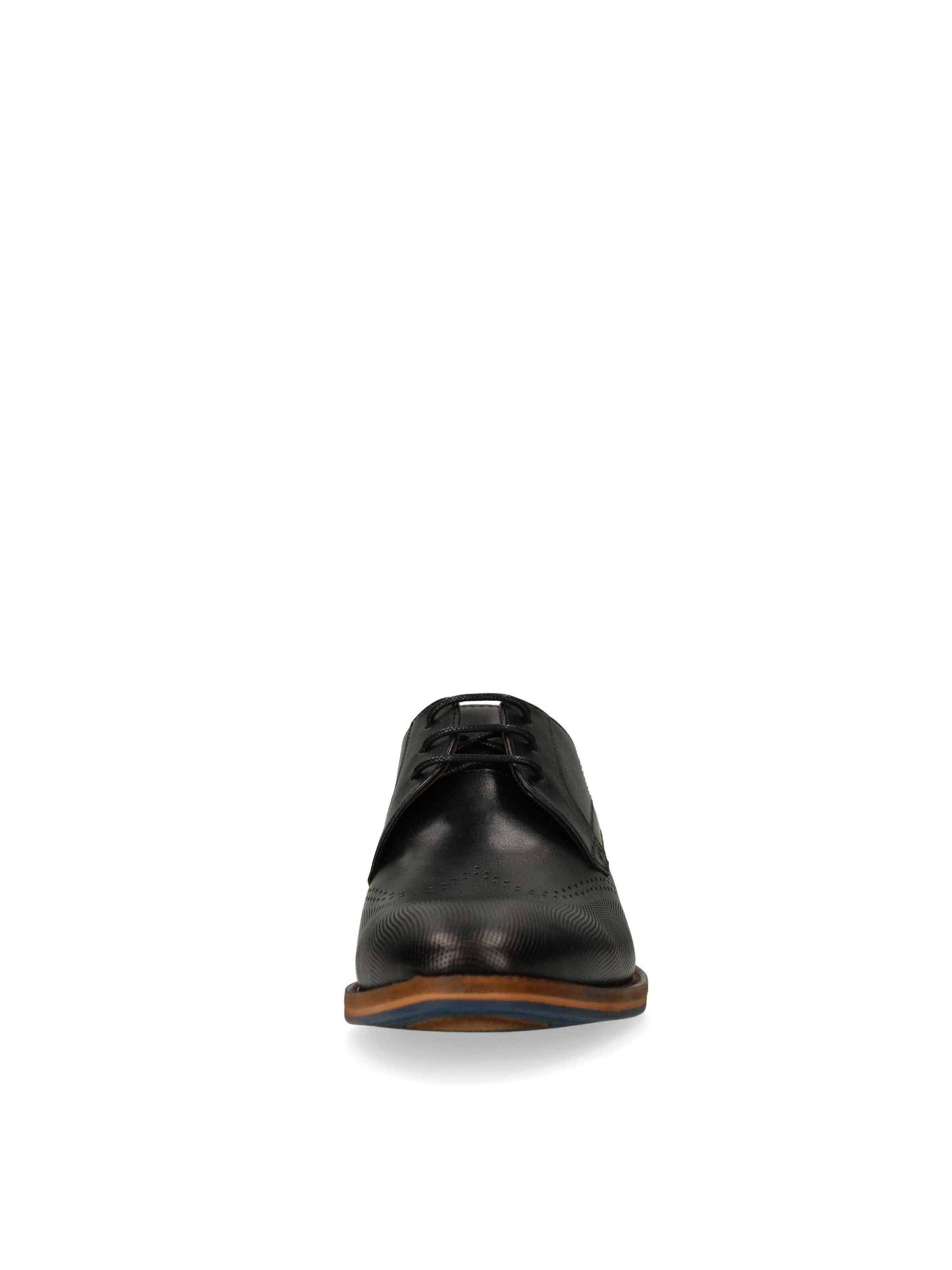 MANFIELD Schnürschuh in Schwarz