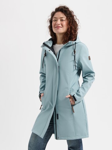 Travelin Between-season jacket 'Erika' in Blue