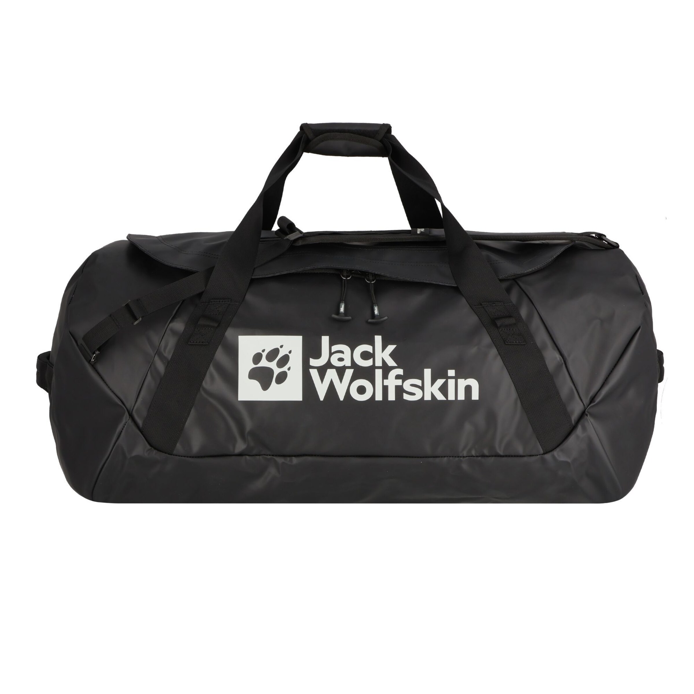 Borsa weekend 'Expdn Duffle 100 ' di JACK WOLFSKIN in nero: frontale