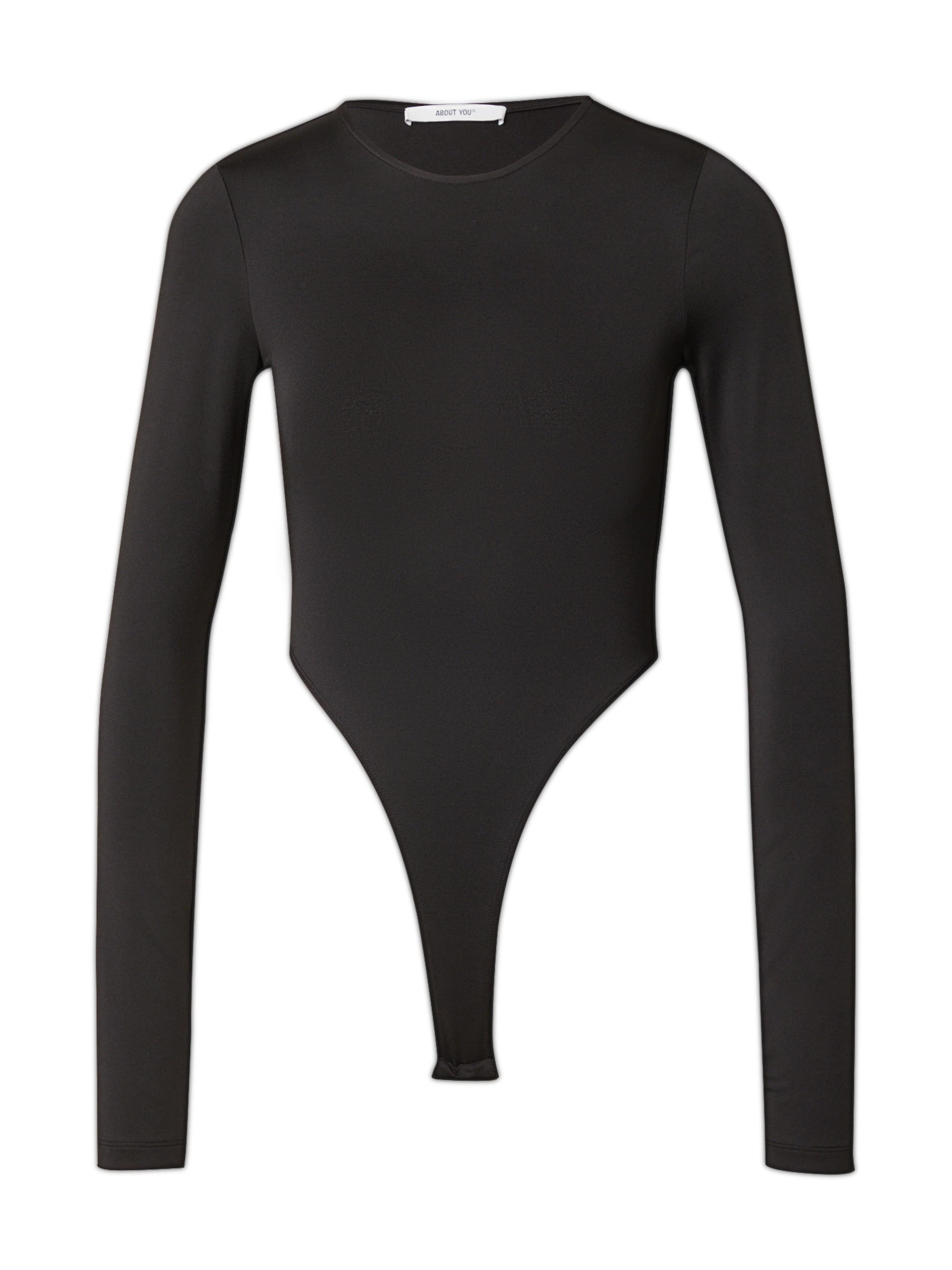 ABOUT YOU Shirt Bodysuit 'Daliah' in Black: front