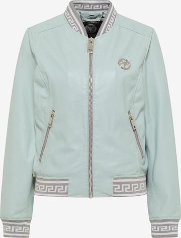Carlo Colucci Between-Season Jacket 'Colton-L' in Blue: front