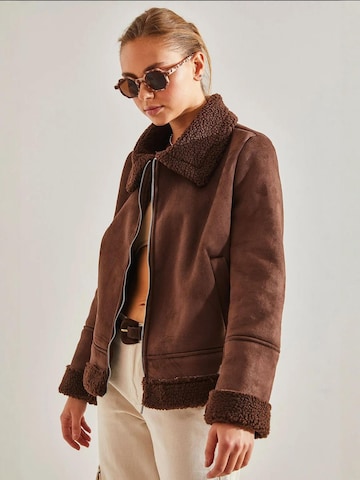Veste mi-saison Bianco Lucci en marron