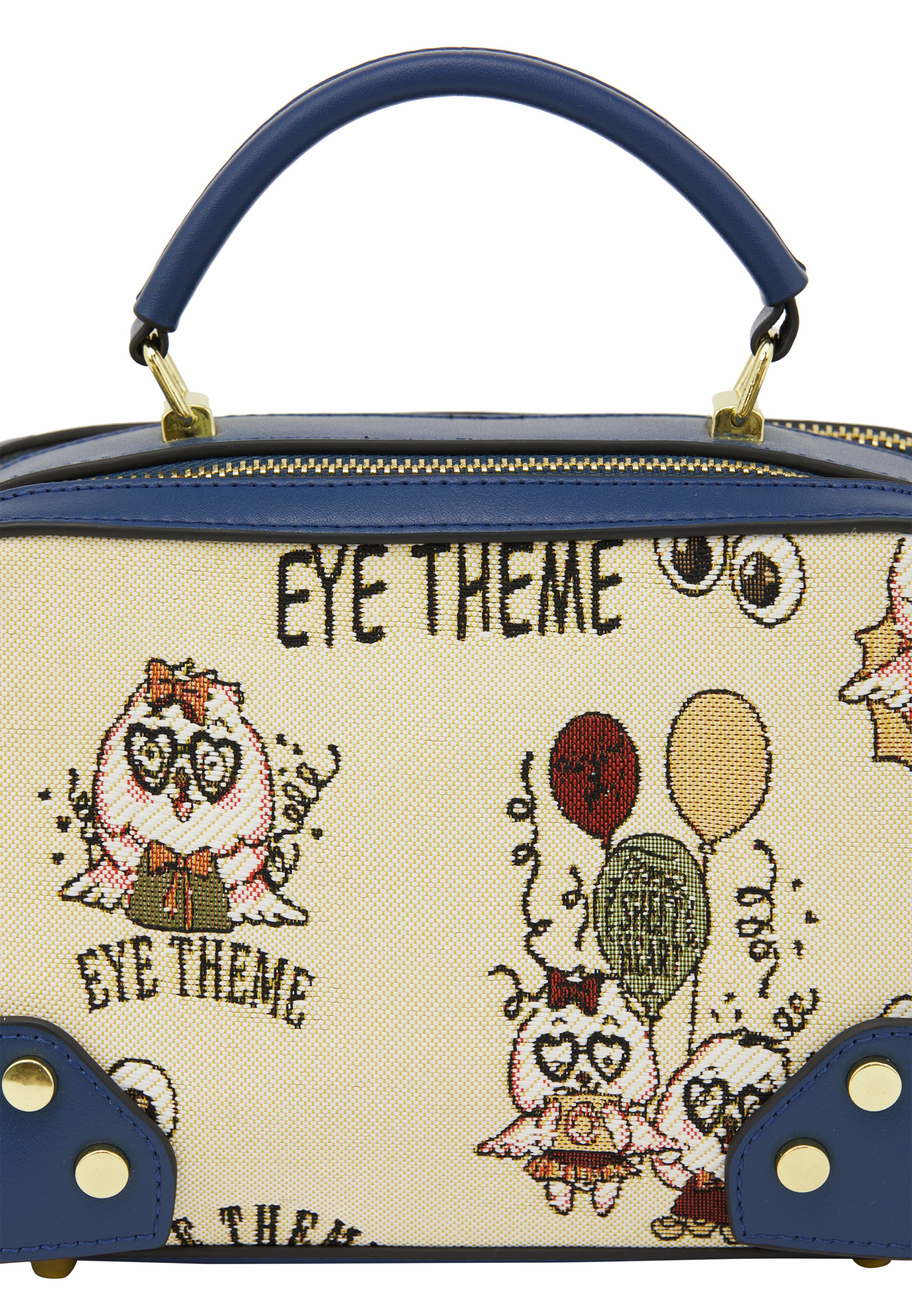 MYMO Τσάντα χειρός 'Pop Eyetheme' σε λευκό