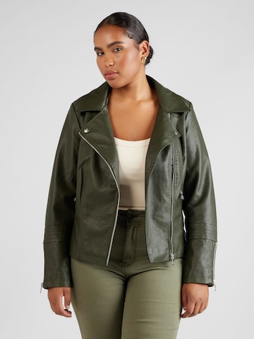 ONLY Carmakoma Between-Season Jacket 'EMMY' in Green: front