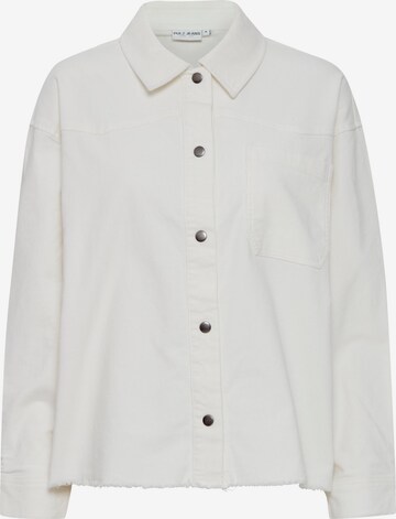 PULZ Jeans Between-Season Jacket in White: front