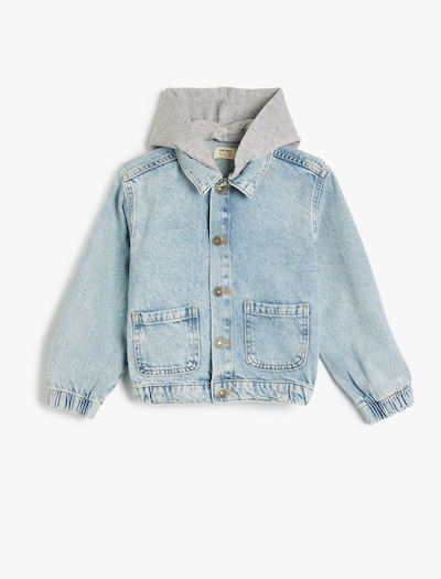 Koton Tussenjas in de kleur Blauw denim / Grijs gemêleerd, Productweergave
