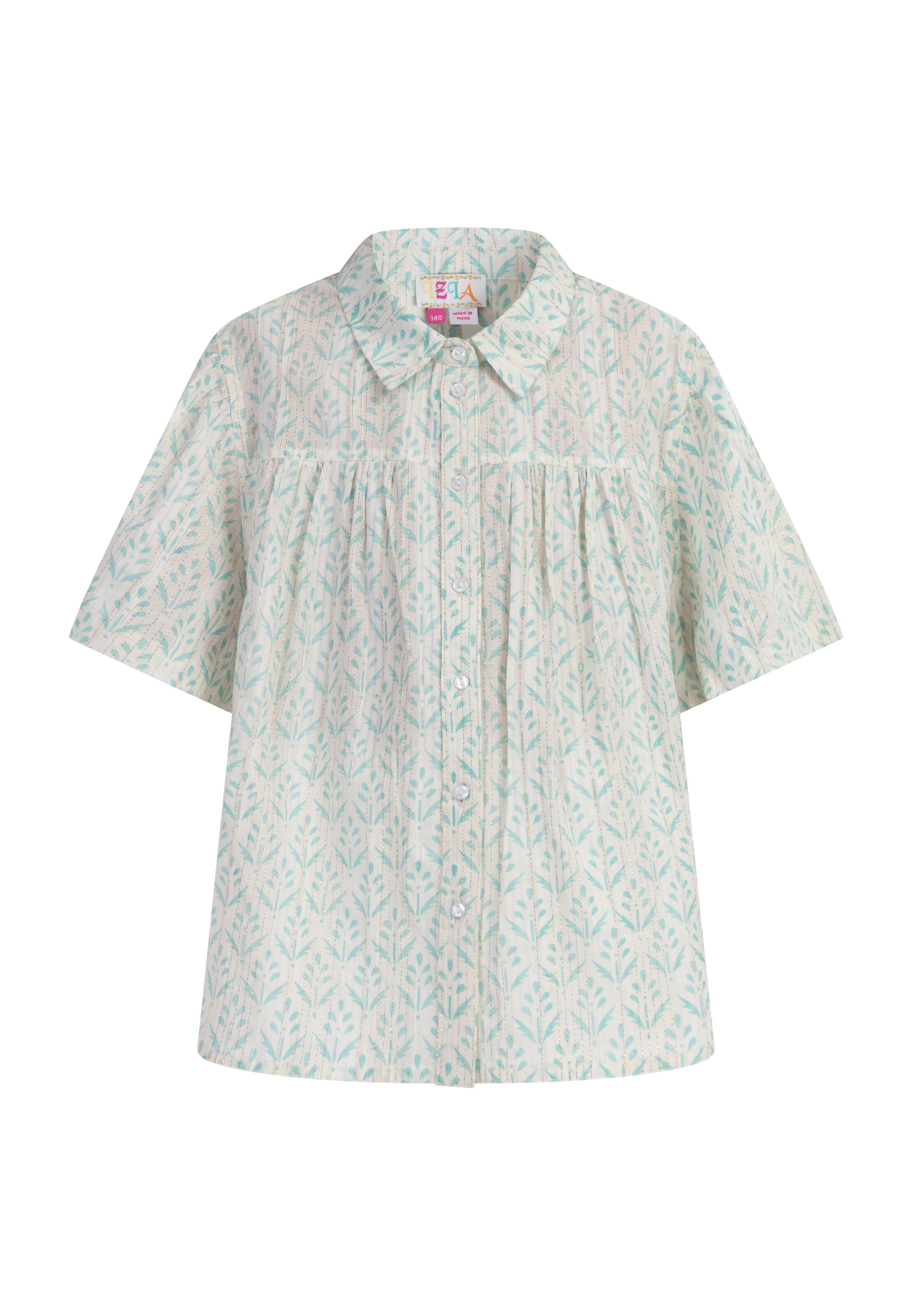 IZIA - Blusa em azul: frente