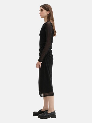 TOM TAILOR DENIM Kleid in Schwarz