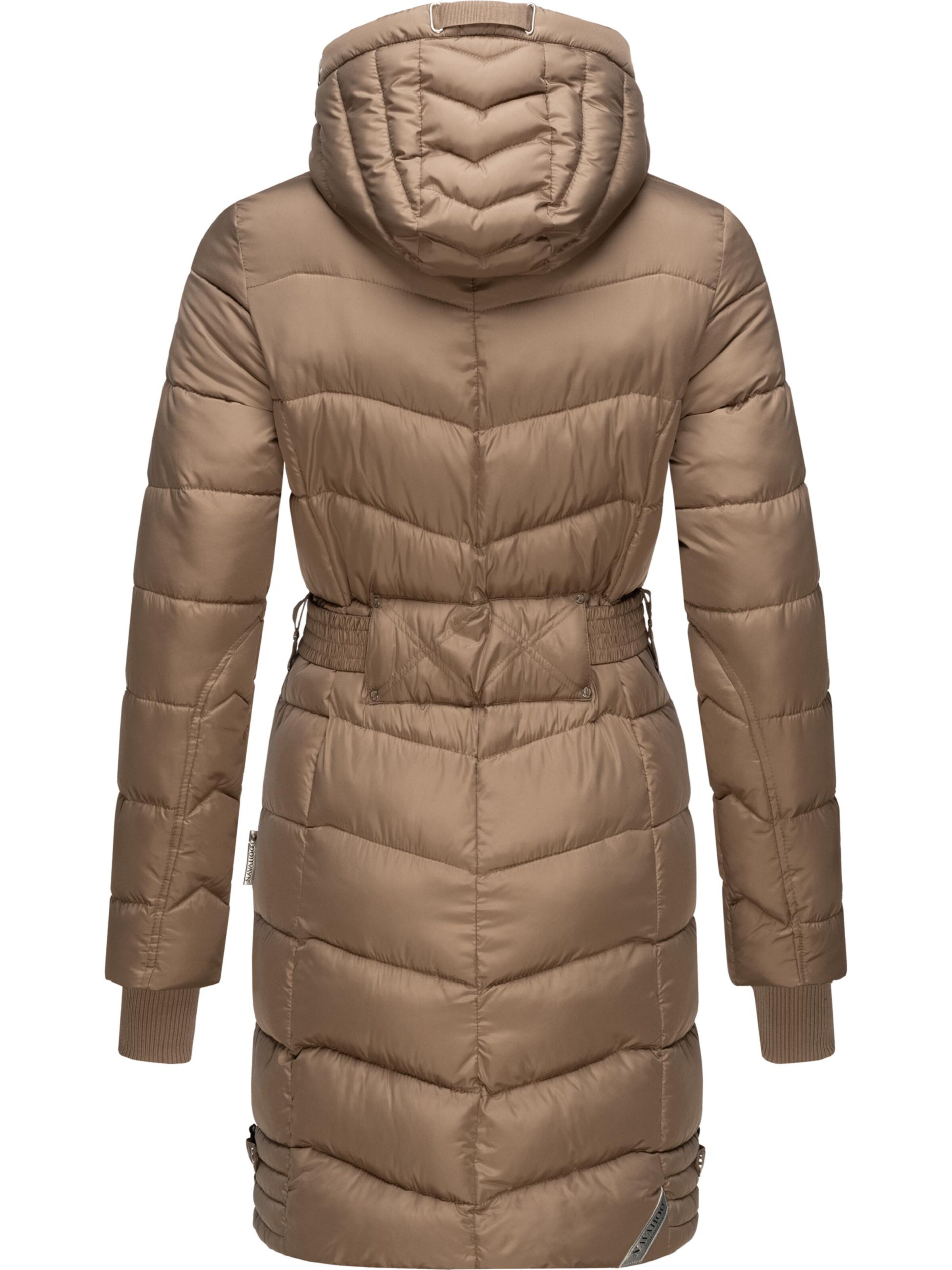 NAVAHOO Zimný kabát 'Alpenveilchen' - Hnedá