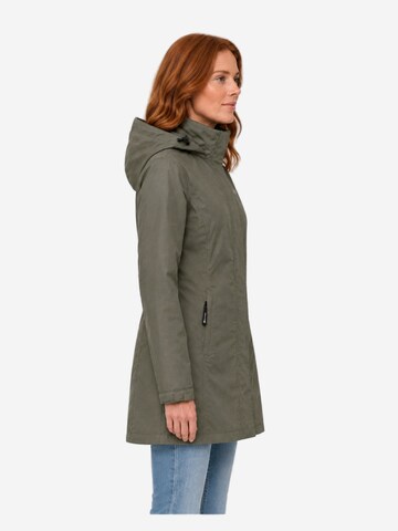 deproc Winterjas 'Outdoorparka LAVAL LONG Damen Outdoorjacke, Regenjacke' in Groen