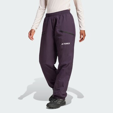 ADIDAS TERREX Regular Funktionshose 'Multi 2L' in Lila: Vorderseite